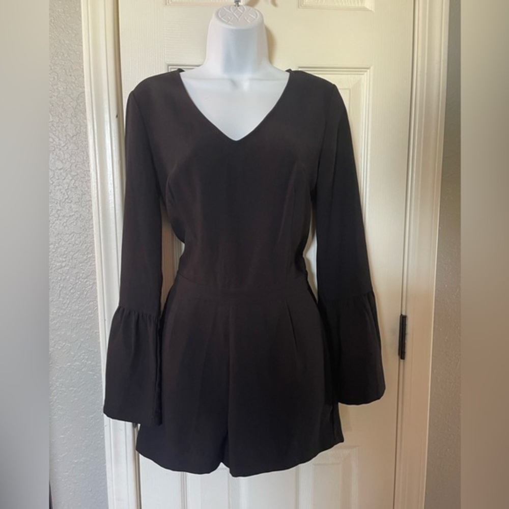 Massimo Fabbro Italy Black Long Sleeve Romper Size 4